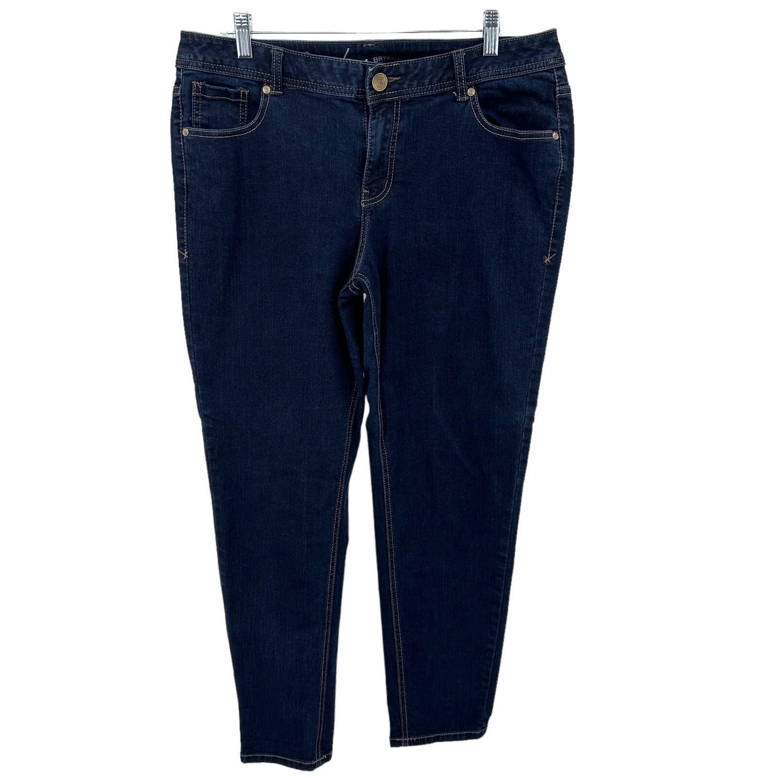 Lane Bryant Size 16 Genius Fit Skinny Jeans Dark Wash Denim Regular Stretch